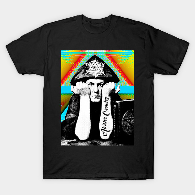 Aleister Crowley Psychedelic Art Print Design